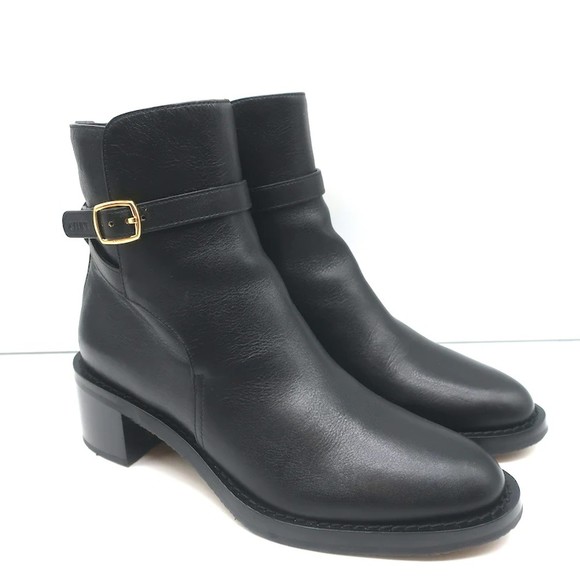 Celine Shoes - Celine Jodhpur Boots Black Leather Size 39 Mid-Heel Ankle Boots NEW
